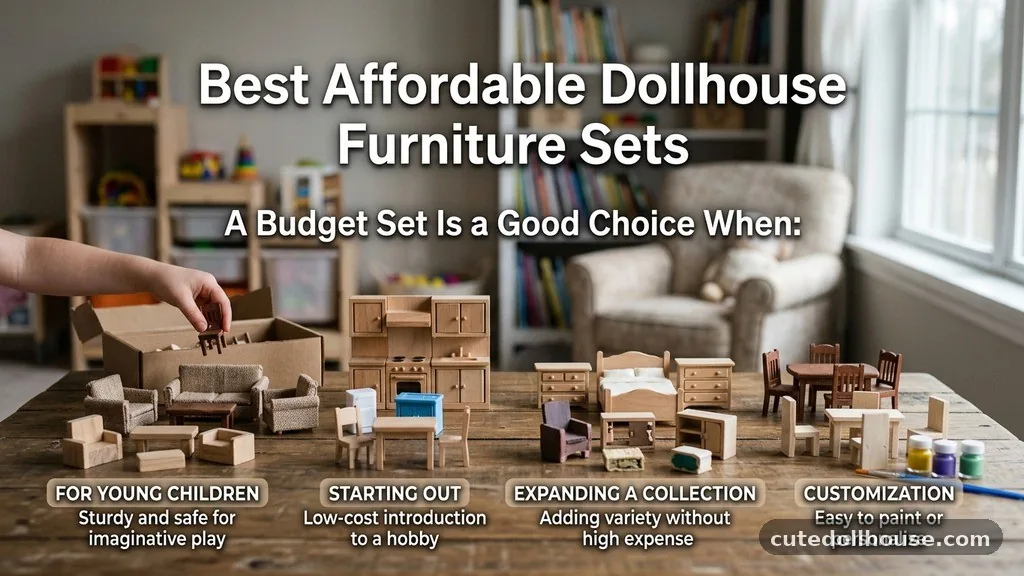 A Budget Set Is a Good Choice When: - Best Affordable Dollhouse Furniture Sets
