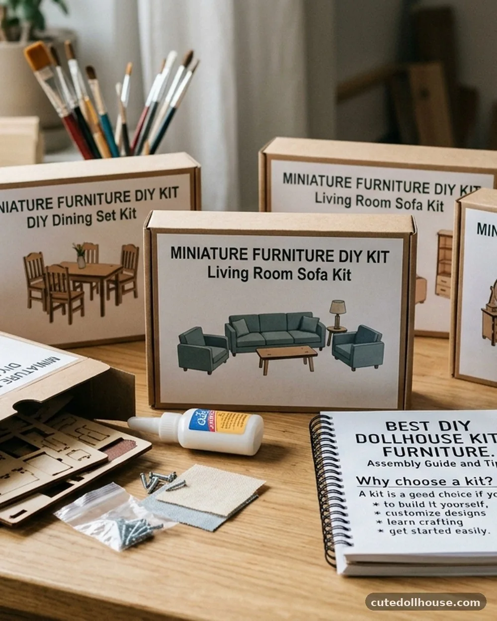 A kit is a good choice if you want: - Best DIY Dollhouse Kits with Furniture