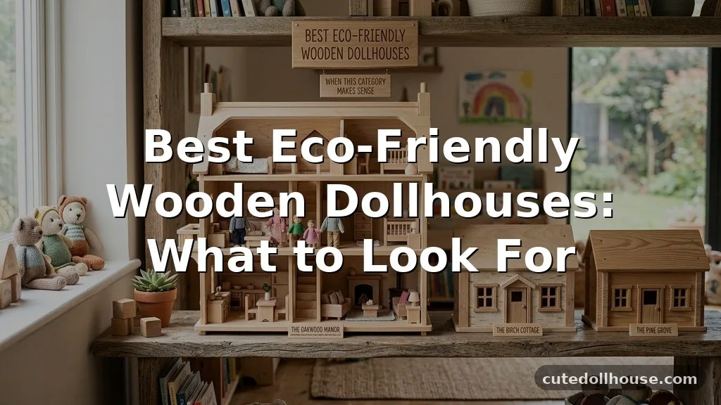 Best Eco-Friendly Wooden Dollhouses