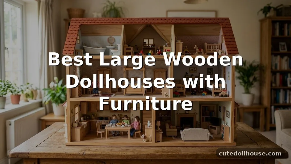 Best Large Wooden Dollhouses with Furniture