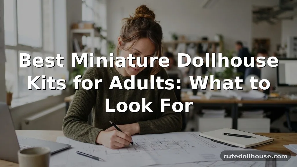 Best Miniature Dollhouse Kits for Adults