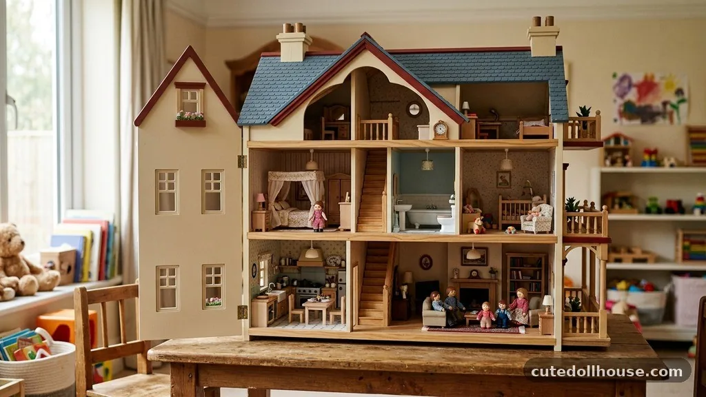 Dimensions and room access - Best Traditional Wooden Dollhouses