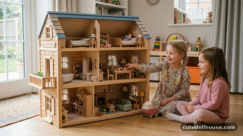 Included Accessories - Best Wooden Dollhouses for Girls