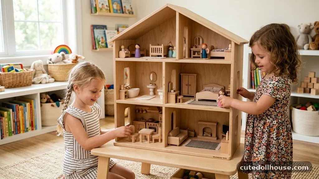 Open-Ended Pretend Play - Best Wooden Dollhouses for Kids