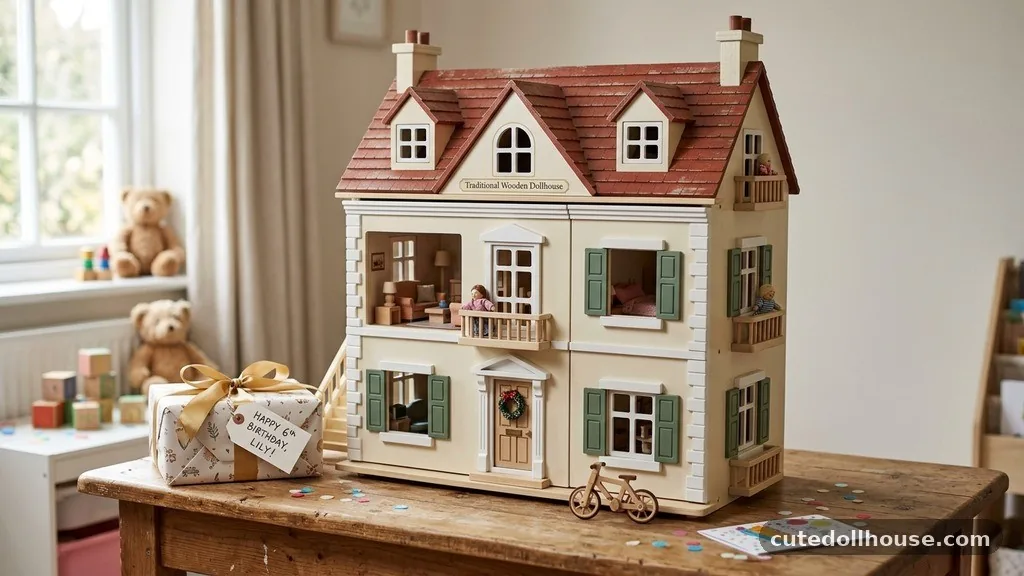 Traditional Wooden Dollhouses - Best Dollhouses for Kids Birthday Gifts