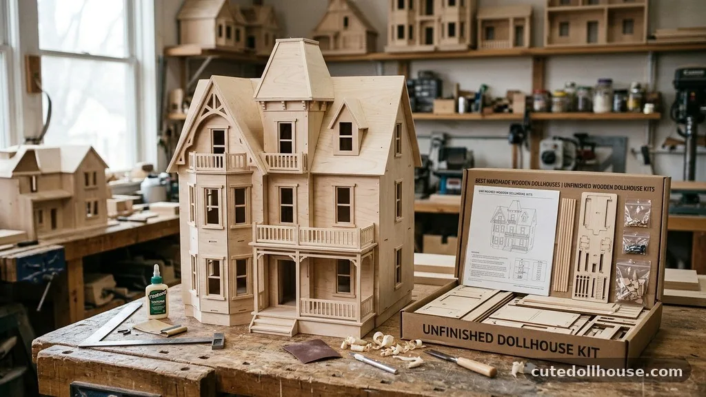 Unfinished Wooden Dollhouse Kits - Best Handmade Wooden Dollhouses