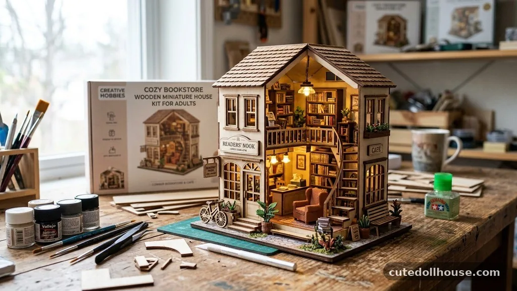 Wooden Miniature House Kits - Best Miniature House Kits for Adults